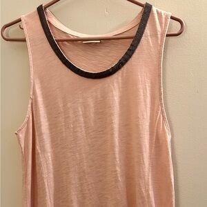 Mercer & Madison Soft Pink Tank Top with Beading
